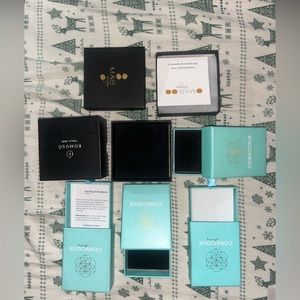 6 Brand New Assorted Dainty Jewelry Box Cases and Storage 🌷☺️💯